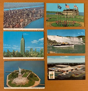 USA – NYC Liberty Holliday Inn Niagara – 6 Postcards 1970s - Foto 1 di 2