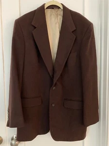 Sport Coat Men’s Size 44 100% Cashmere Lord & Taylor Bill Blass Brown Classic - Picture 1 of 10