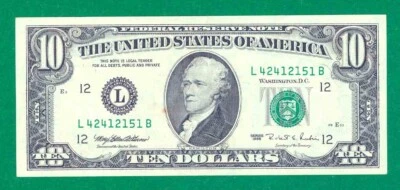 $10 1995 1 L/B BLOQUE (fw) SAN FRANCISCO CIRC. P-1. Foto 1 de 3