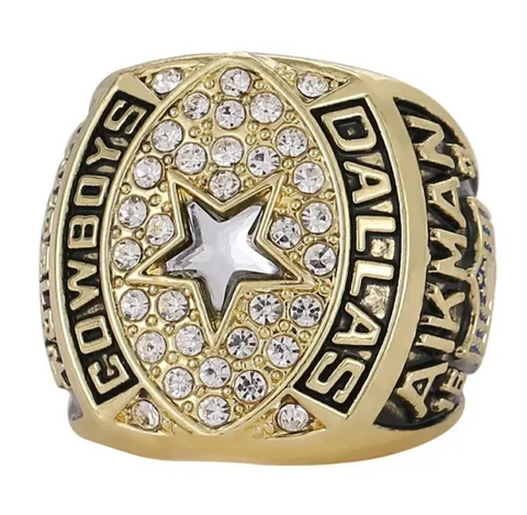 1992 Dallas Cowboys Super Bowl XXVII Replica Ring World Champions Troy Aikman Cover