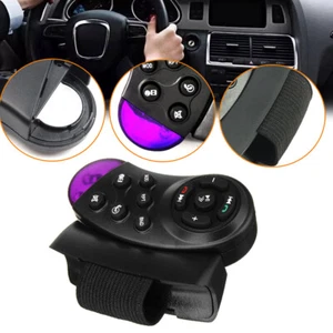 Universal Car Wireless Steering Wheel Button Remote Control For CD DVD GPS MP3 - Foto 1 di 12