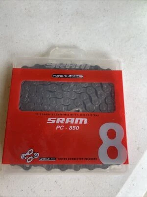 Cadena de 8 velocidades SRAM PC-830 - gris Foto 1 de 2