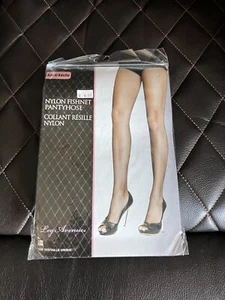 Black Nylon Fishnet Pantyhose Adult Size - Picture 1 of 2