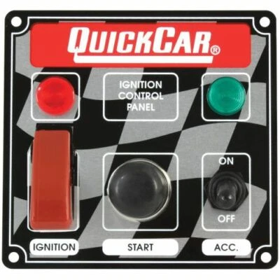 Quickcar 50-023 Dash Mount Switch Panel 4-5/8 in x 4-3/8 in Foto 1 de 3