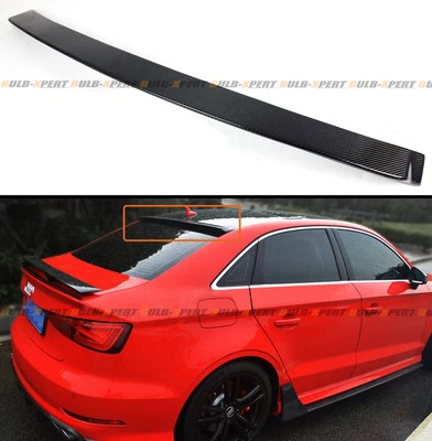 PARA AUDI A3 S3 RS3 14-2020 SEDÁN VIP FIBRA DE CARBONO TECHO TRASERO VENTANA ALERÓN ALERÓN Foto 1 de 4