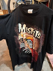 Vintage Misfits T-Shirt Size XL American Psycho Danzig Samhain Wild Oats 1997 - Picture 1 of 4