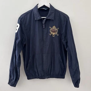Vintage Polo Ralph Lauren #3 Big Embroidery Full Zip Jacket - Long Sleeve Blue S - Picture 1 of 15