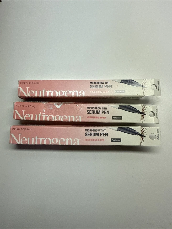 Lote de 3, Pluma Suero Tinte Microcejas Neutrogena, Marrón Profundo Foto 1 de 1