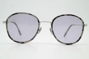 Sonnenbrille Calvin Klein CK18101S Silber Schwarz Transparent Oval Neu - Picture 1 of 6