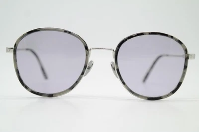 Sonnenbrille Calvin Klein CK18101S Silber Schwarz Transparent Oval Neu - Bild 1 von 4