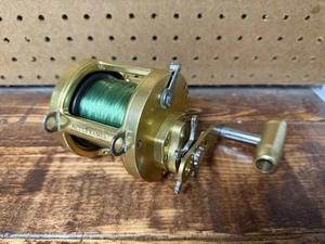 Accurate Accuframe Big Game Angelrolle Penn Senator Accuplates 4/0 Goldgriff - Bild 1 von 8