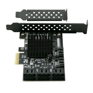 Wholesale Expansion Card Controller Adapter PCI-E to 8-Ports SATA 3.0 6G For HDD - Picture 1 of 10