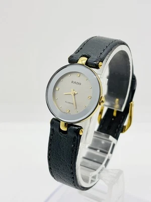 [Casi COMO NUEVO] Reloj Rado FLORENCE 153.3678.2 de cuarzo negro para dama de JAPÓN usado Foto 1 de 4