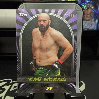 2024 TOPPS UFC NYC # 14 Azamat Murzakanov Purple 1/25 BOOKEND - Image 1 of 3