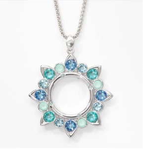 💎Touchstone Crystal Necklace Multicolor Rhodium 20” Adjustable New Condition - Picture 1 of 1
