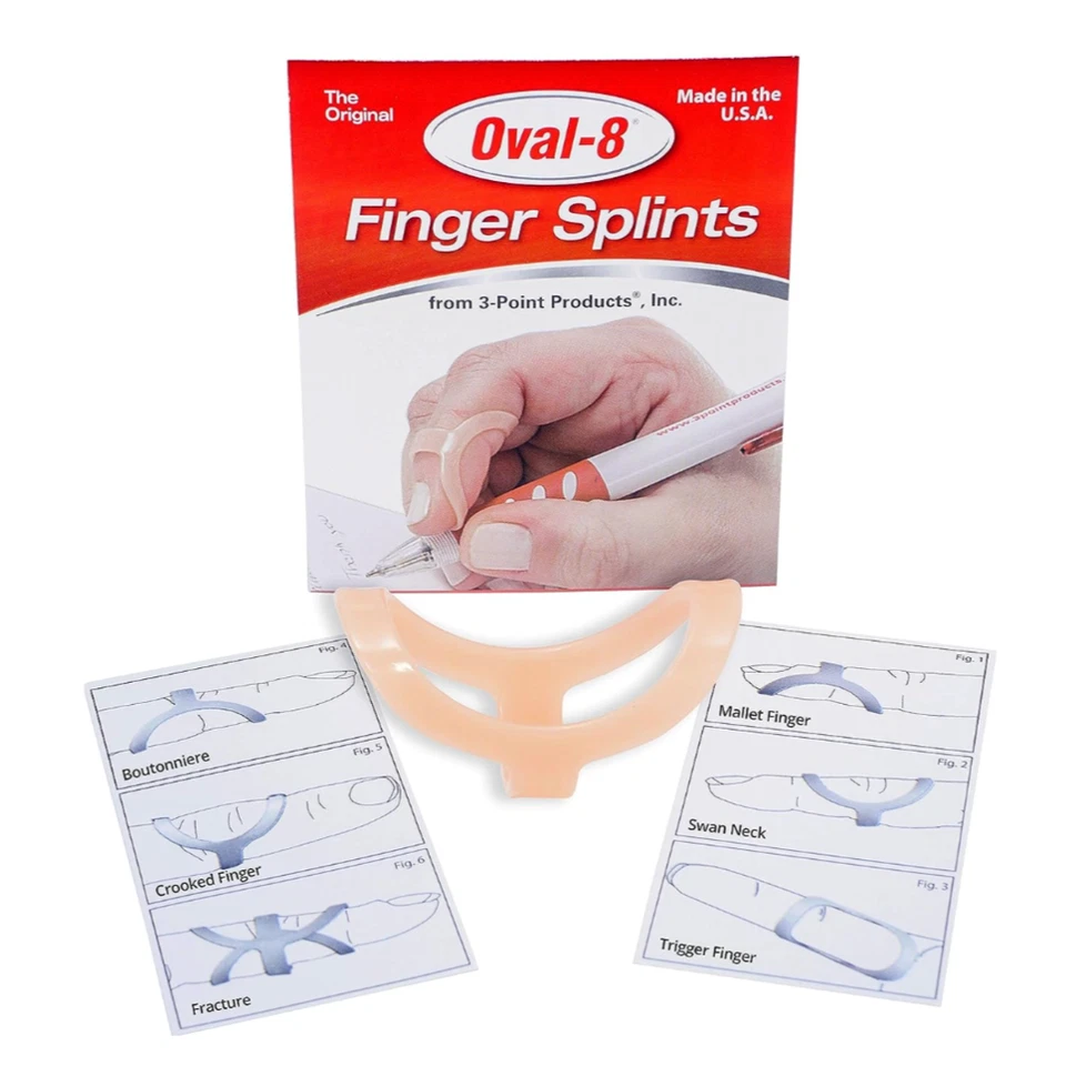 3-Point Products Oval-8 Finger Splint - Choose Your Size - Image 1 of 4