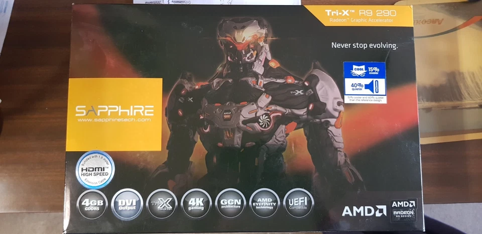 SCHEDA VIDEO AMD SAPPHIRE R9 290 TRIX 4GB + DISSIPATORE LIQUIDO EK WATER BLOCKS - Immagine 1 di 4