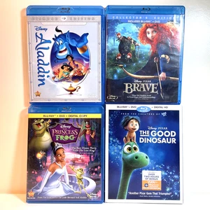 4 Disney Animationsfilme (Blu-Ray) Animation Action Abenteuer Komödie Romanze - Bild 1 von 15