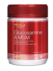 Microgenics Glucosamine & MSM 180 Capsules ozhealthexperts  - Bild 1 von 1