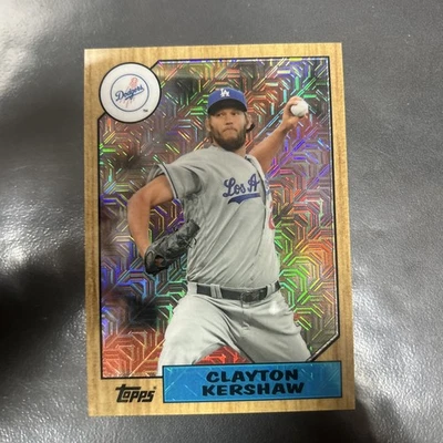 2017 Topps '87 Topps Silver Pack Chrome #87CK Clayton Kershaw Dodgers  - Image 1 of 2