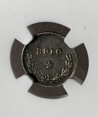 MONEDA DE PLATA MÉXICO BOLO GROVE-PB1A 1886 NGC AU Foto 1 de 3