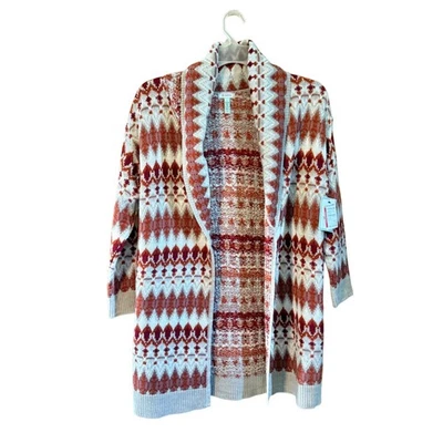 Susina Nordstrom Rack  NWT Cardigan Sweater Small Rust  Duster Boho - Image 1 of 4