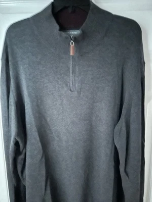 Pullover Grayson & Dunn 1/4 Cremallera Manga Larga XL Gris Oscuro Foto 1 de 4