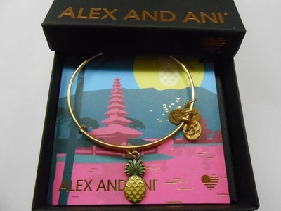 Alex And Ani Ananas Armreif Armband, Rafaelian Gold Nwtbc - Bild 1 von 2