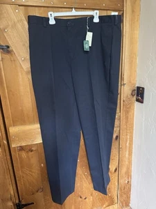 LL Bean Navy Double L Chino Natural Fit Pants 42x36 - Picture 1 of 4