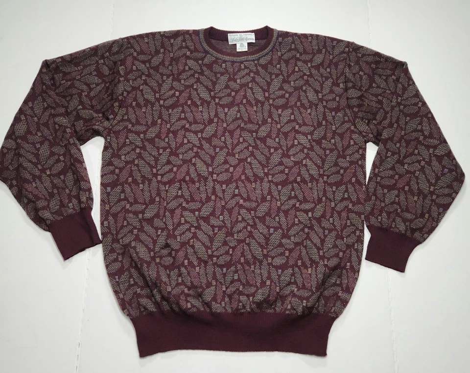 Tricots St Raphael Knit Sweater Men's Size Large 100% Pure Wool Vintage - Image 1 of 4