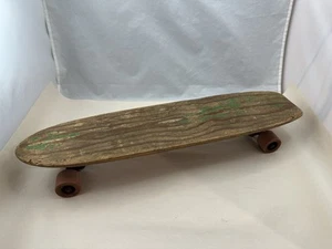 1960s Nash Goofy Foot Sidewalk Skateboard 21" Wooden Deck w/Rare Chicago Trucks - Picture 1 of 12