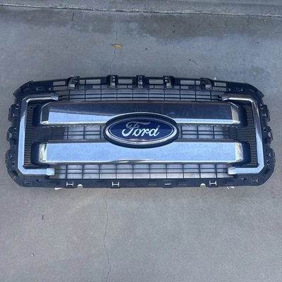 Ford F250 F350 F450 F550 Super Duty 2011-2016 OEM parrilla de radiador cromada Foto 1 de 4