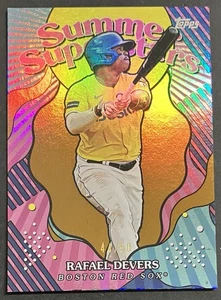 2025 Topps Summer Superstars SS-9 Rafael Devers /50 Gold SSP Boston Giants - Picture 1 of 2