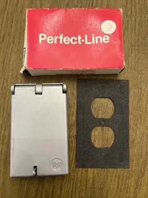 COVER PLATE OUTDOOR Weatherproof Duplex Receptacle Aluminum & Gasket NEW WR81C - Image 1 of 3
