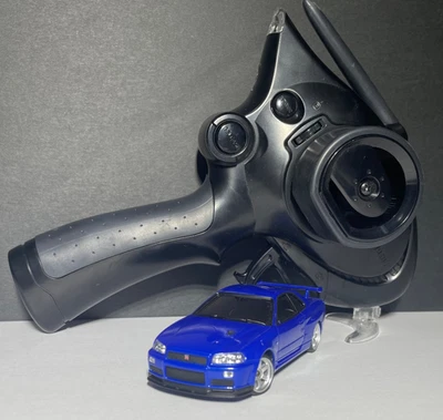 Kyosho Dnano Nissan GT-R Blue FX Series RTR Set! Tested Working with Battery  - Image 1 of 4
