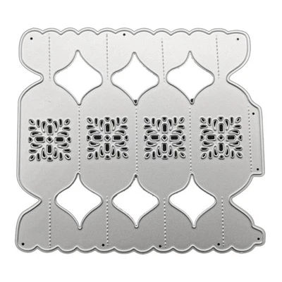 Candy Shape Gift Box Embossing Metal Cutting Dies Stencil DIY Scrapbook Template - Image 1 of 4