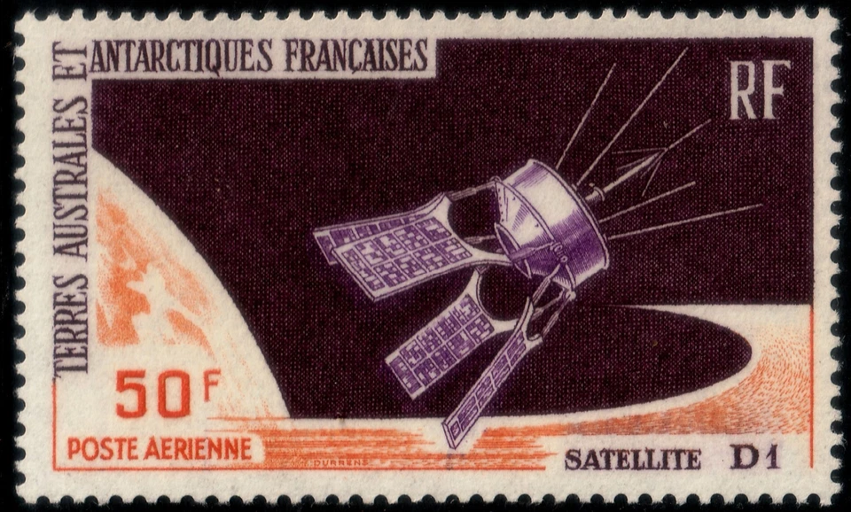 ✔️ FRANCE FSAT 1966 - FRENCH SATELITE D1 - SC. C11 MNH 60$ - Image 1 of 1