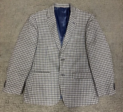 Tommy Hilfiger Blazer Hombre 38S Cuadros Ventana 2 Botones Foto 1 de 4