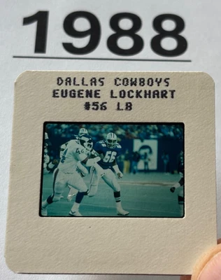 EUGENE LOCKHART 1988 NFL Transparency TV MEDIA SLIDE DALLAS COWBOYS PRE-ROOKIE - Image 1 of 4