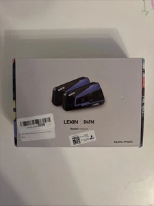 Lexin B4FM Doppelpack Bluetooth Gegensprechanlage Helmkopfhörer drahtlose Kommunikation - Bild 1 von 4