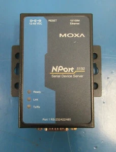 Moxa NPort 5150 Device Server, 1-Port RS-232/422/485 to Ethernet 10/100 Mbps - Picture 1 of 5