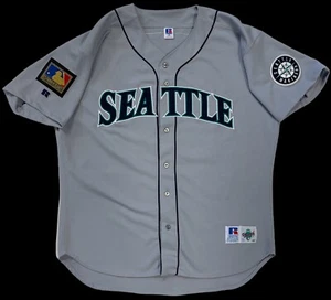 KEN GRIFFEY JR. 1994 MARINERS AUTHENTIC RUSSELL JERSEY 52 DIAMOND COLLECTION - Picture 1 of 5