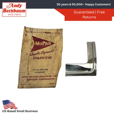 Dodge Dart 1960-1961 trasero derecho acabado exterior superior moldura 1954734 nuevo de stock Foto 1 de 4