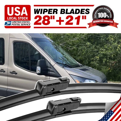 Limpiaparabrisas 28"+21" repuesto OEM para Ford Transit-350 150 250 2021-2015 Foto 1 de 4