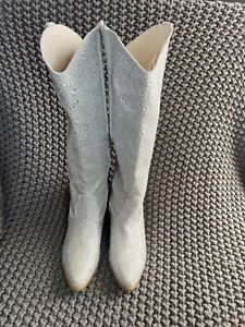 Sparkly Rhinestone Bling Cowgirl Western Boots Women Size 10