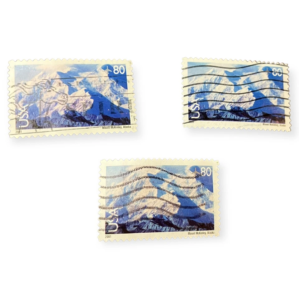 Scott# C137 80c Mt. McKinley USA - x3 - Image 1 of 2