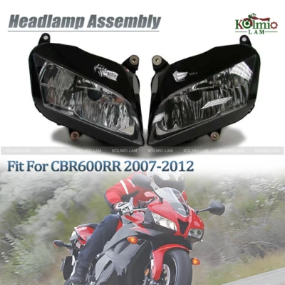 Conjunto de faros aptos para iluminación de faros Honda CBR600RR 09 10 11 2007-2012 Foto 1 de 4