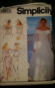 SIMPLICITY MISSES LINED BRIDES AND BRDIESMAIDS DRESSES PATTERN 7919 SIZE 4-10 - Picture 1 of 2