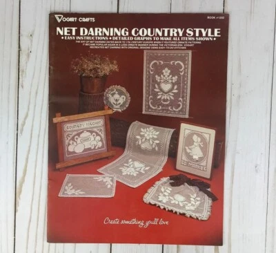 Vintage Vogart Crafts Net Darning Country Style, Book #1203 — 第 1/4 张图片