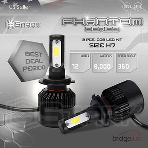 72W 8000LM EE. UU. BridgeLux Chip Kit de conversión LED 6000K 6K bombillas de faros - H7 - Imagen 1 de 7